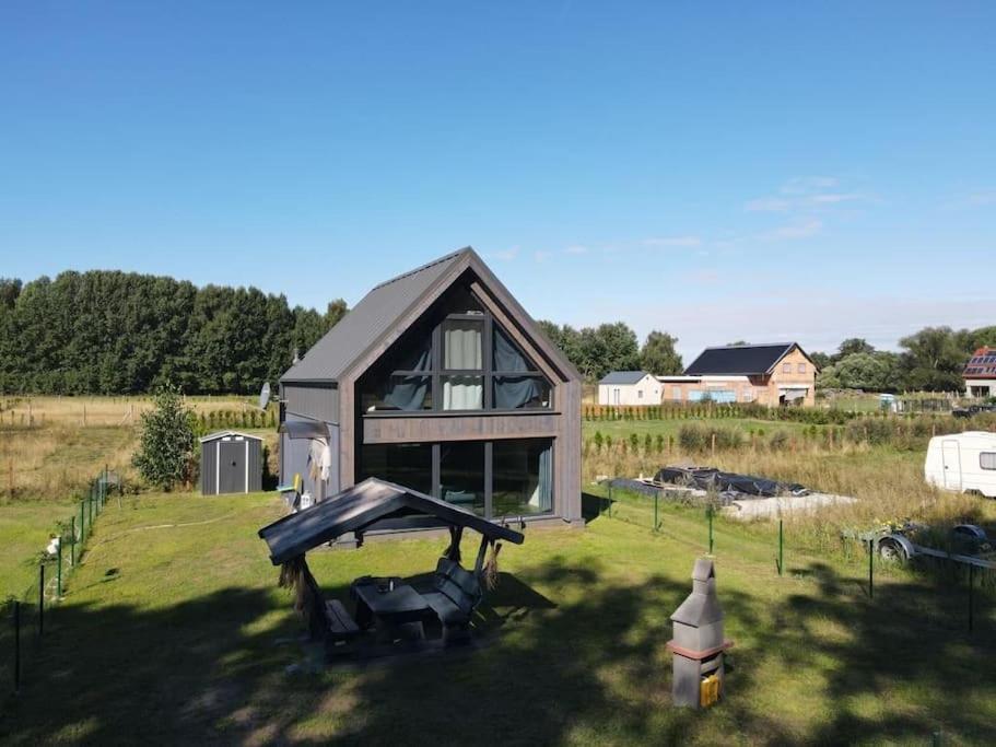 Ferienhaus“ Blaues Wunder“ Am Wasser Mit Grill Nowe Warpno Exterior photo