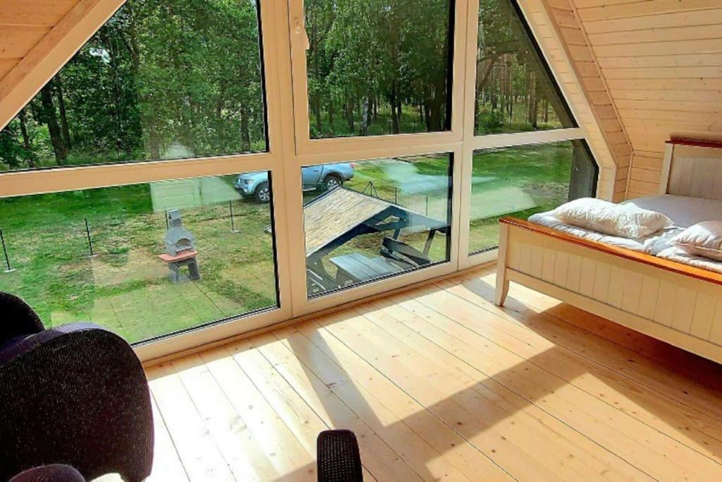 Ferienhaus“ Blaues Wunder“ Am Wasser Mit Grill Nowe Warpno Exterior photo