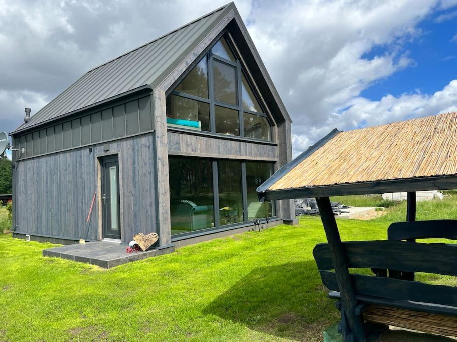 Ferienhaus“ Blaues Wunder“ Am Wasser Mit Grill Nowe Warpno Exterior photo